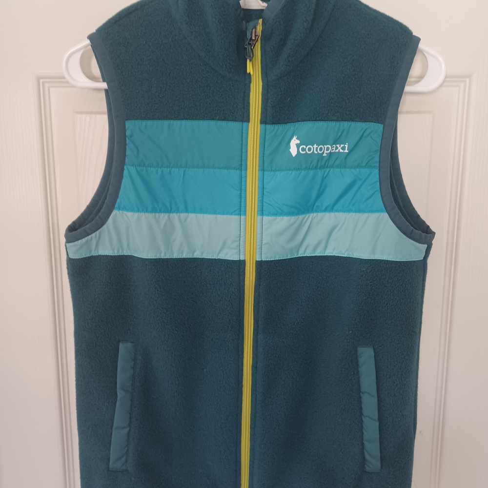 Cotopaxi Turquoise and Aqua Fleece Vest